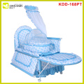 Hot sale european standard tc fabric rocking crib